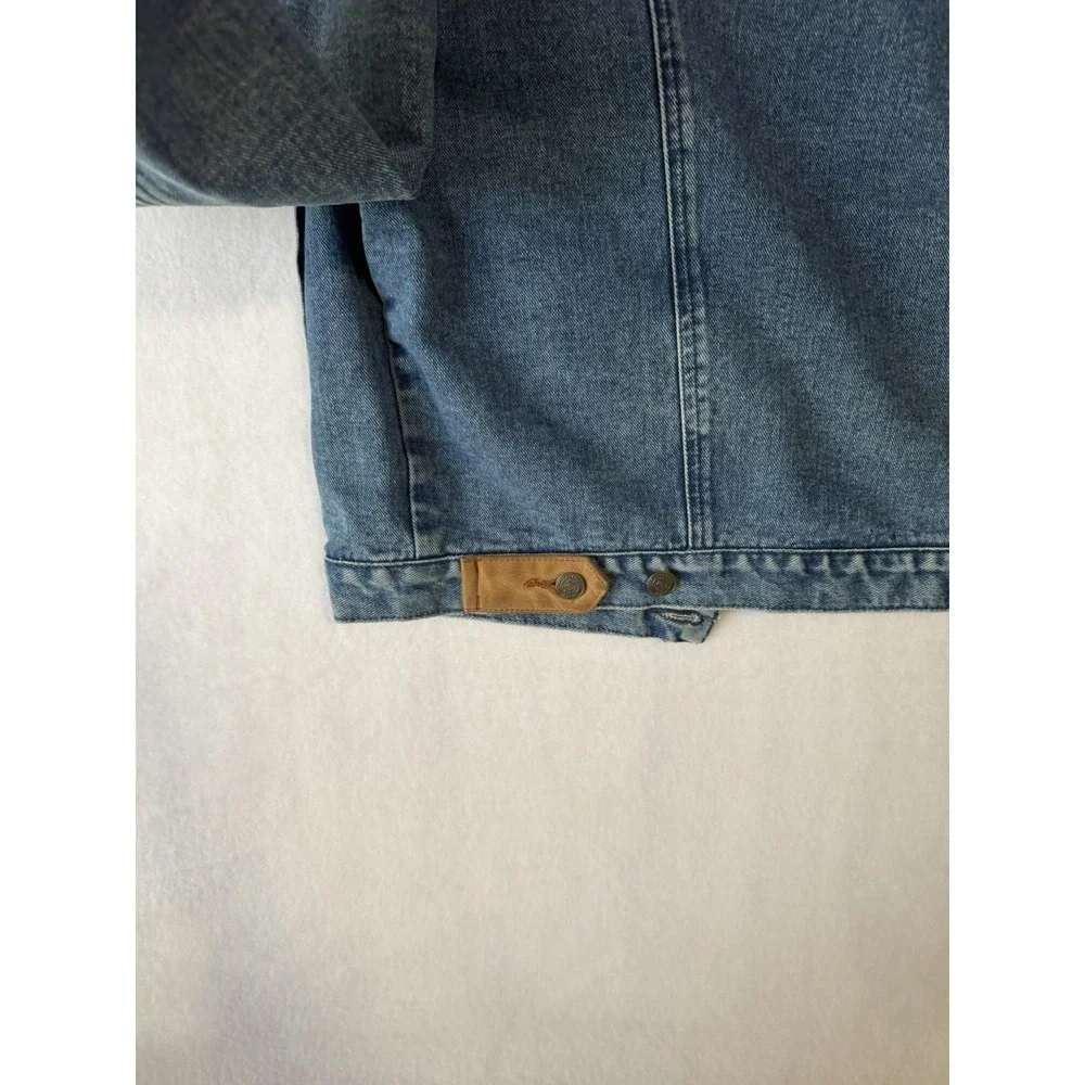 Vintage Territory Ahead Denim Jacket Mens Large Corduroy Collar Lined Trucker